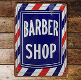 Retro Vintage Metal Barber Shop Wall Sign