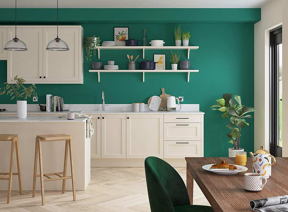Kitchen Wall Colour Ideas to Freshen up Your Cooking Space Aspect