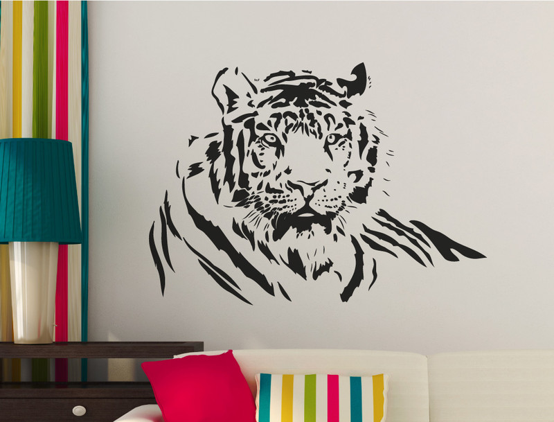 Tiger Wall Sticker | Wildlife Art ( FREE application tool )