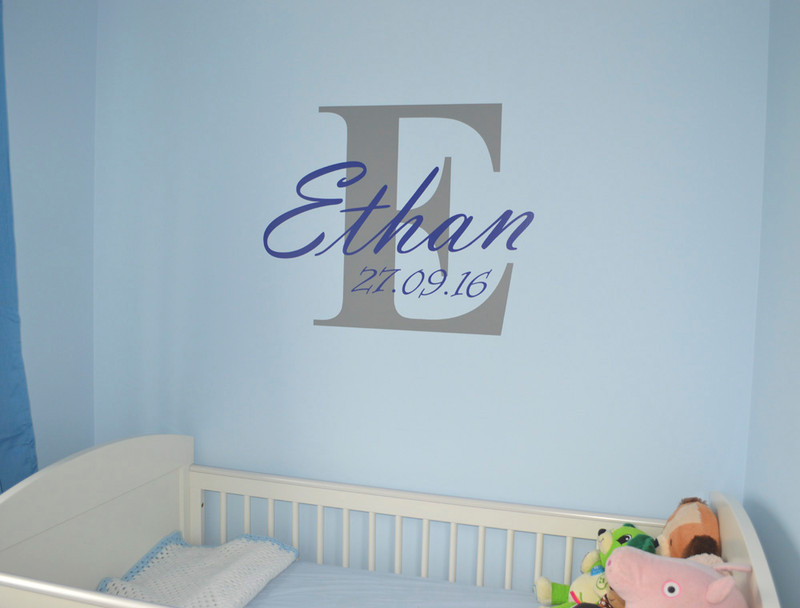 baby name wall art sticker