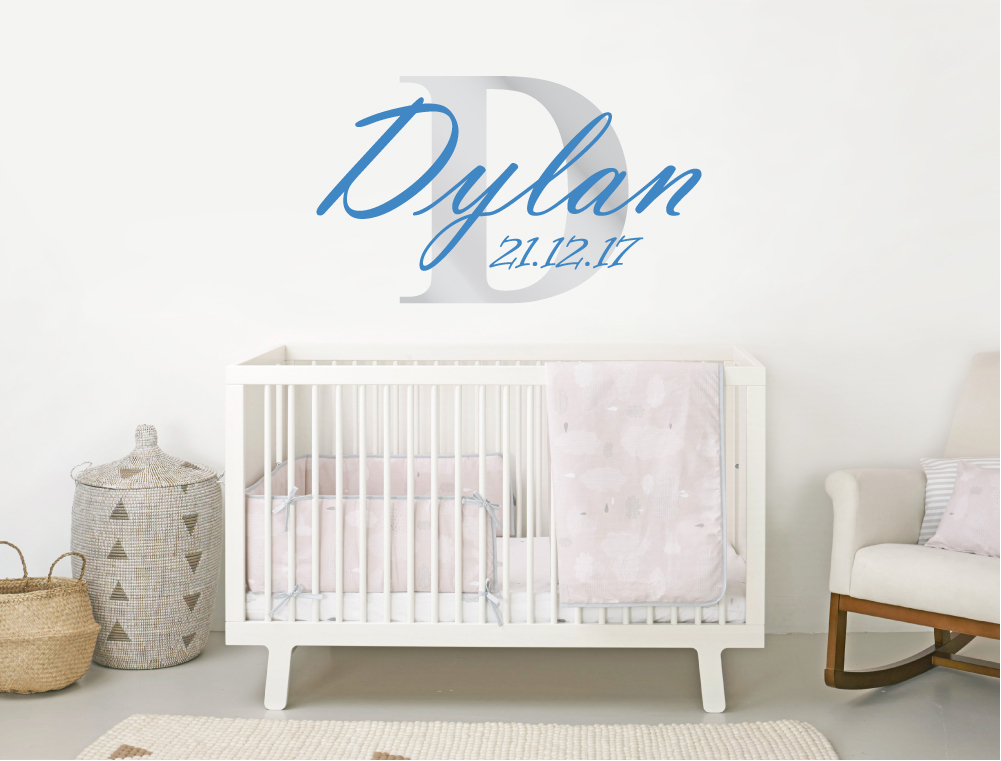 personalised name wall art