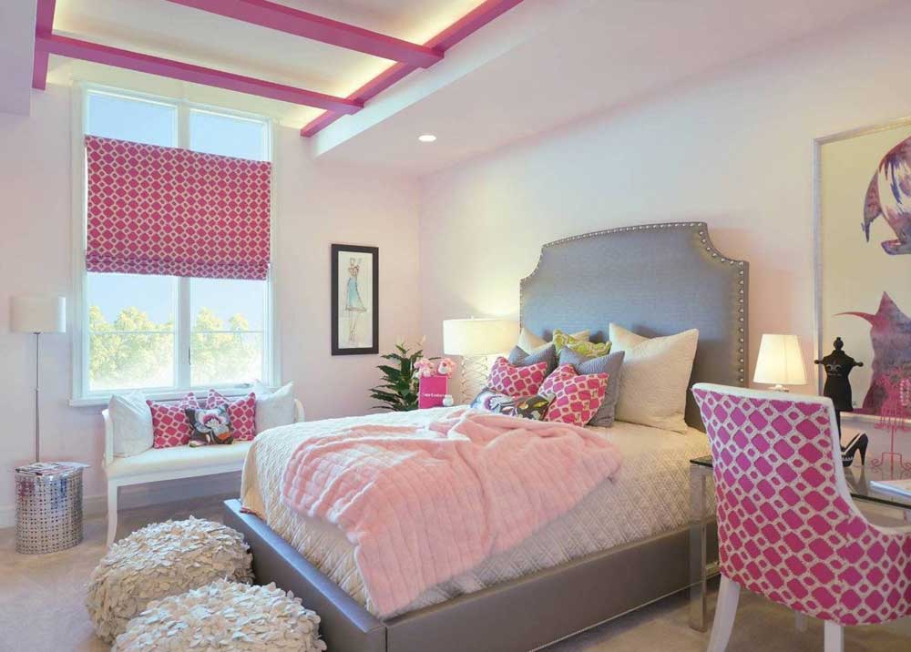 14 Best Pink and Gray Bedrooms - Pink and Gray Bedroom Decor and