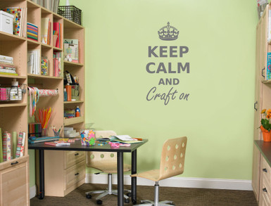 Keep Calm and Craft on Wall Sticker ( FREE application tool )