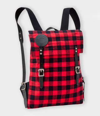 Flannel Backpack - Red Buffalo