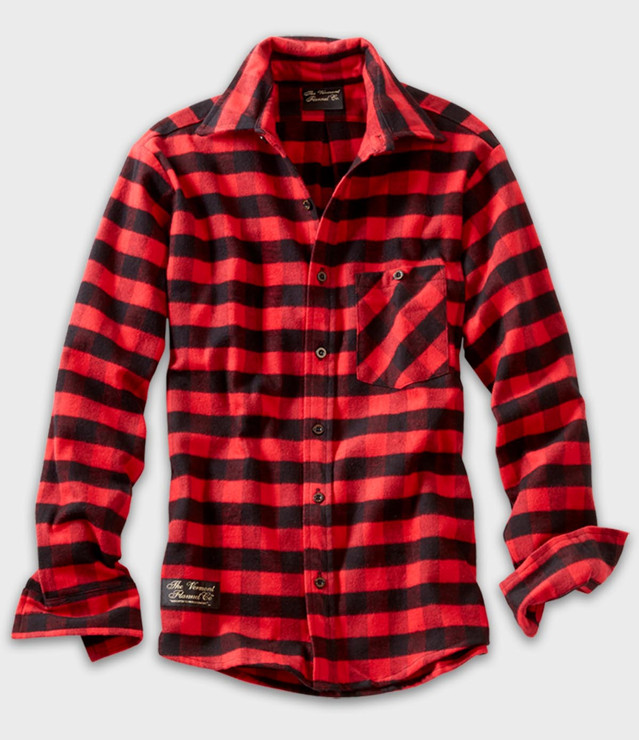 Fitted Flannel Shirt - Red Buffalo