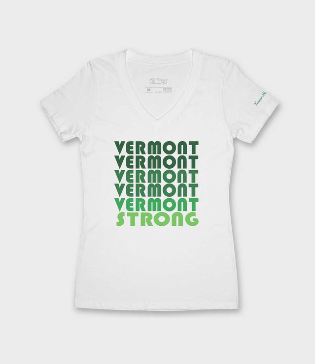 Vermont Strong V-Neck Graphic T-Shirt
