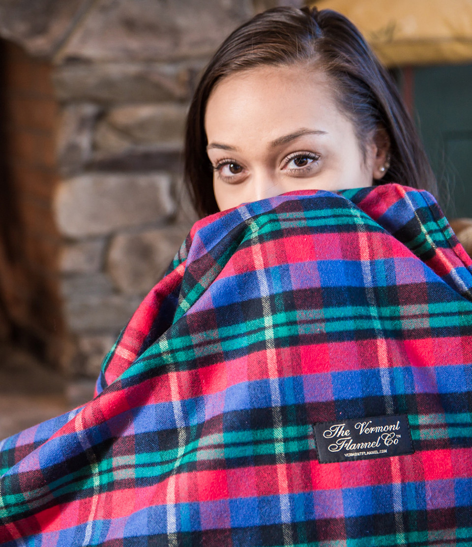 Flannel Stadium Blanket | Handcrafted USA - The Vermont Flannel Co.