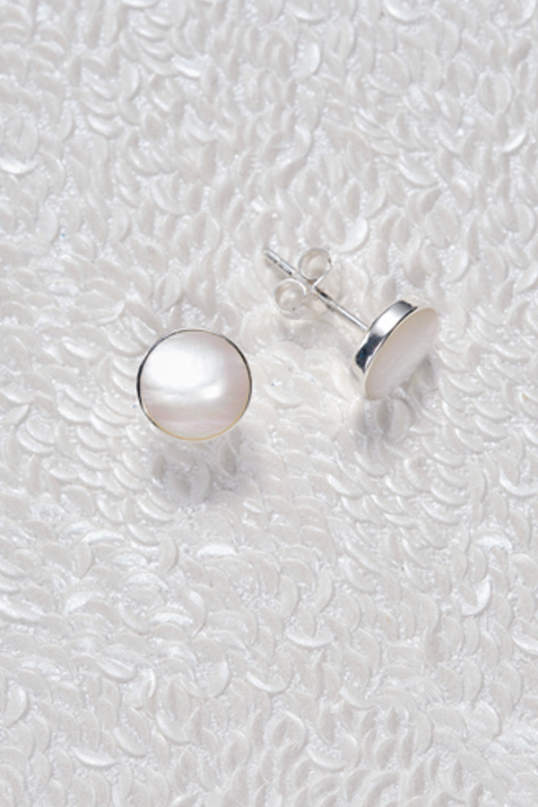 Mother of Pearl Stud Earrings