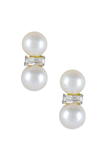 Double Akoya Pearl Earrings
