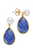 Pearl & Lapis Earrings