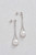 Teardrop Zircon Pearl Earrings
