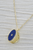 17" Lapis Lazuli Locket Necklace