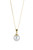 9mm white fine Pearl pendant on 9ct gold chain