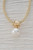 18" Crystal Mesh Pearl Necklace