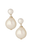 Delightful Double Pearl Drop Earrings