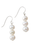 Triple Pearl Hook Earrings
