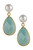 Pearl & Aqua Chalcedony Earrings