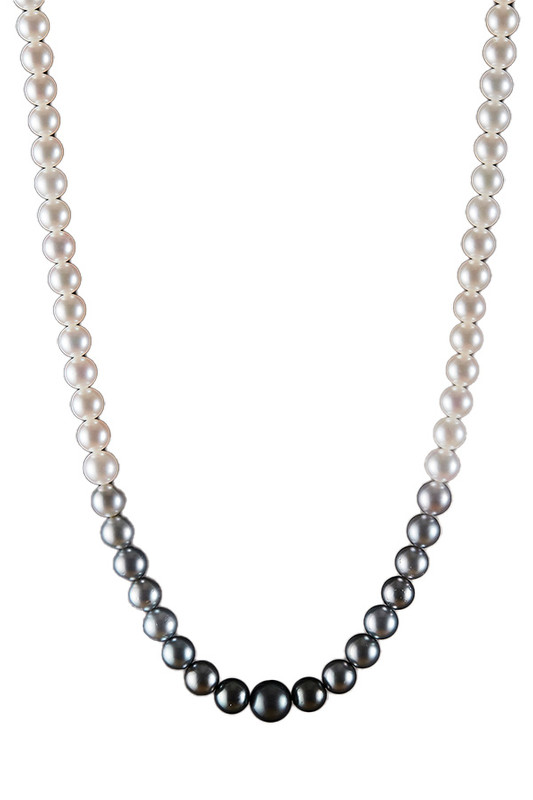 32" Tahitian & Freshwater Pearl Necklace