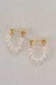 Pearl Horseshoe Earrings