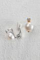 Pearl & Zirconia Clip-on Earrings