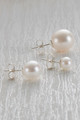 Classic Silver Pearl Earrings