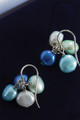 Blue Skies Quartet Pearl Earrings