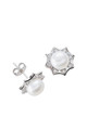 Floral Star Pearl Earrings