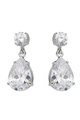 Pear Drop Zirconia Earrings