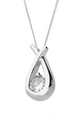 Zirconia Love Knot Pendant