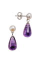 Pearl & Amethyst Royale Earrings