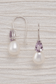 Pearl & Brazilian Amethyst Earrings