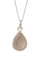 18" Rose Quartz Teardrop Pendant