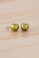 Olive Tahitian Pearl Earrings