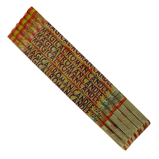Magical Roman Candles 10 Ball Legend Fireworks