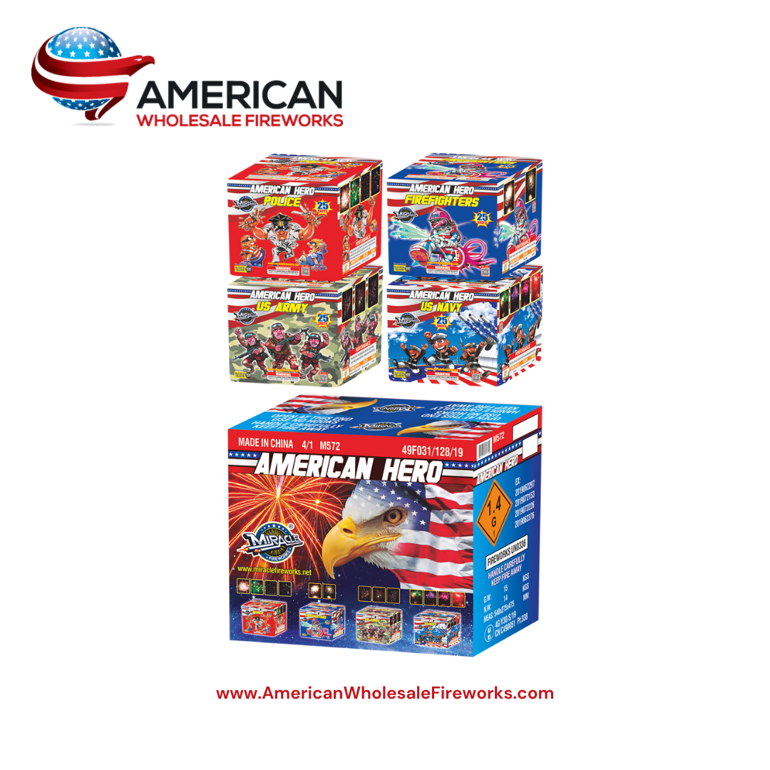 American Hero Series (Case of 4) - 500 Gram Cake Assortment