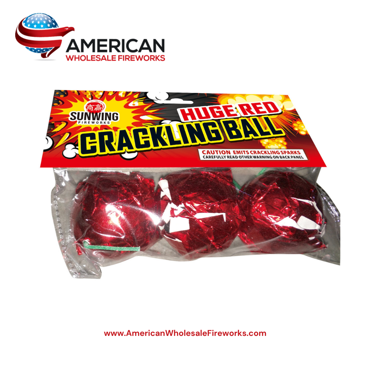 8月限定値下げSUPER CHRYSTALATE BALLS Huge Red Crackling Ball - Firecracker