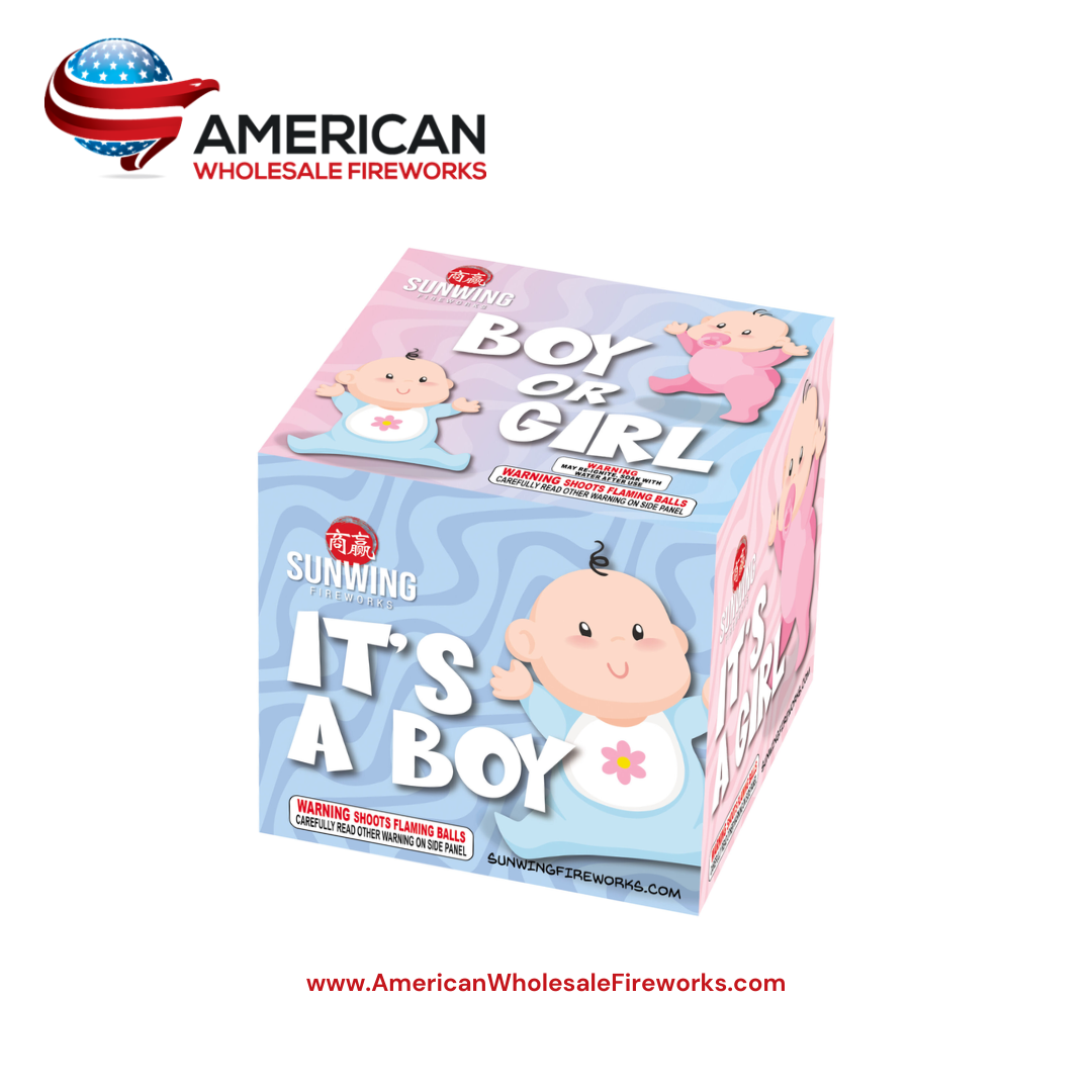 Gender Reveal - Boy or Girl 25s - Sunwing (Blue) - 500 Gram Cake
