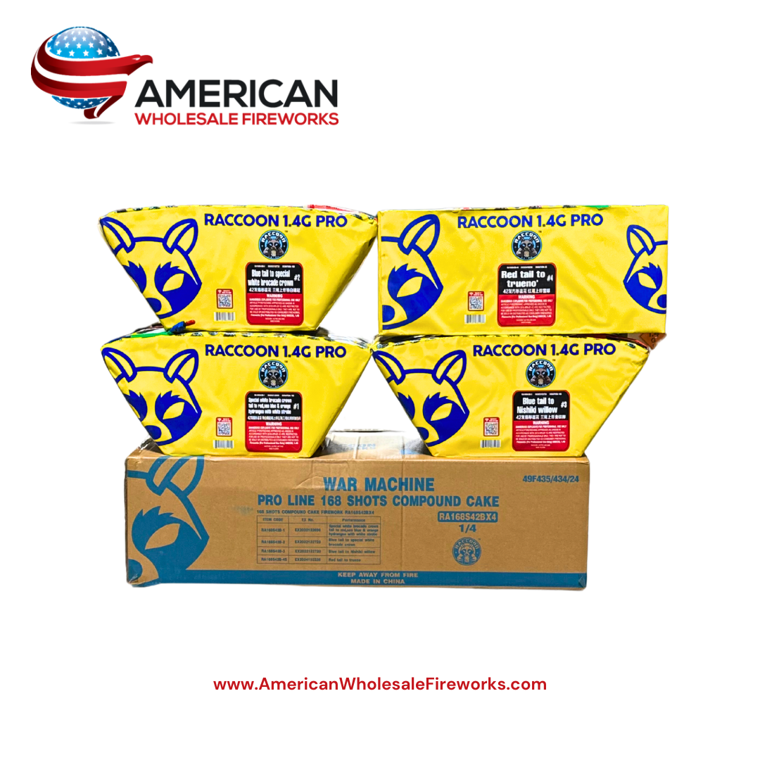 Compound Cake - 168s War Machine (Case of 4) - 500 Gram 1.4 Pro Cake