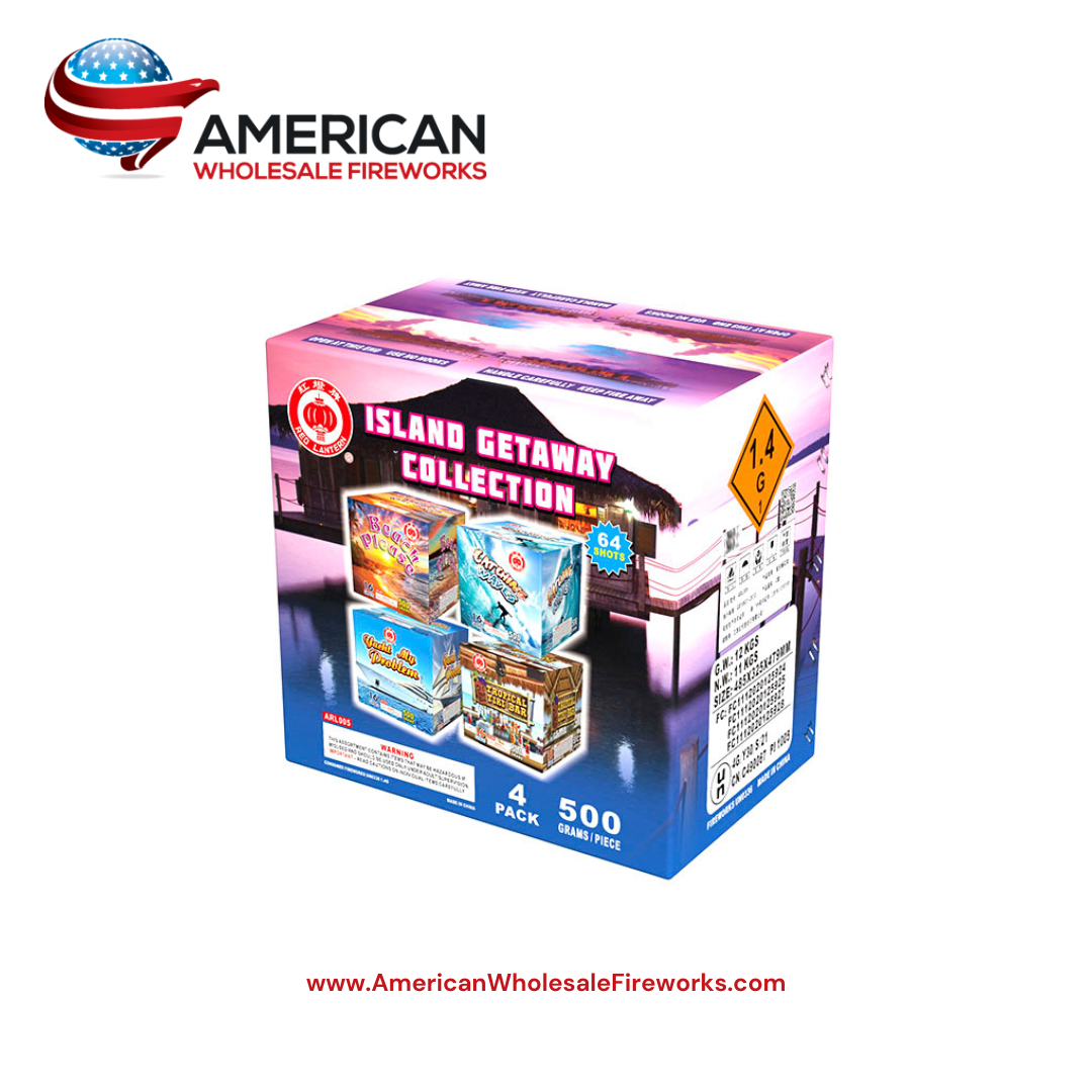Island Getaway Collection (Case of 4) - 500 Gram Cake