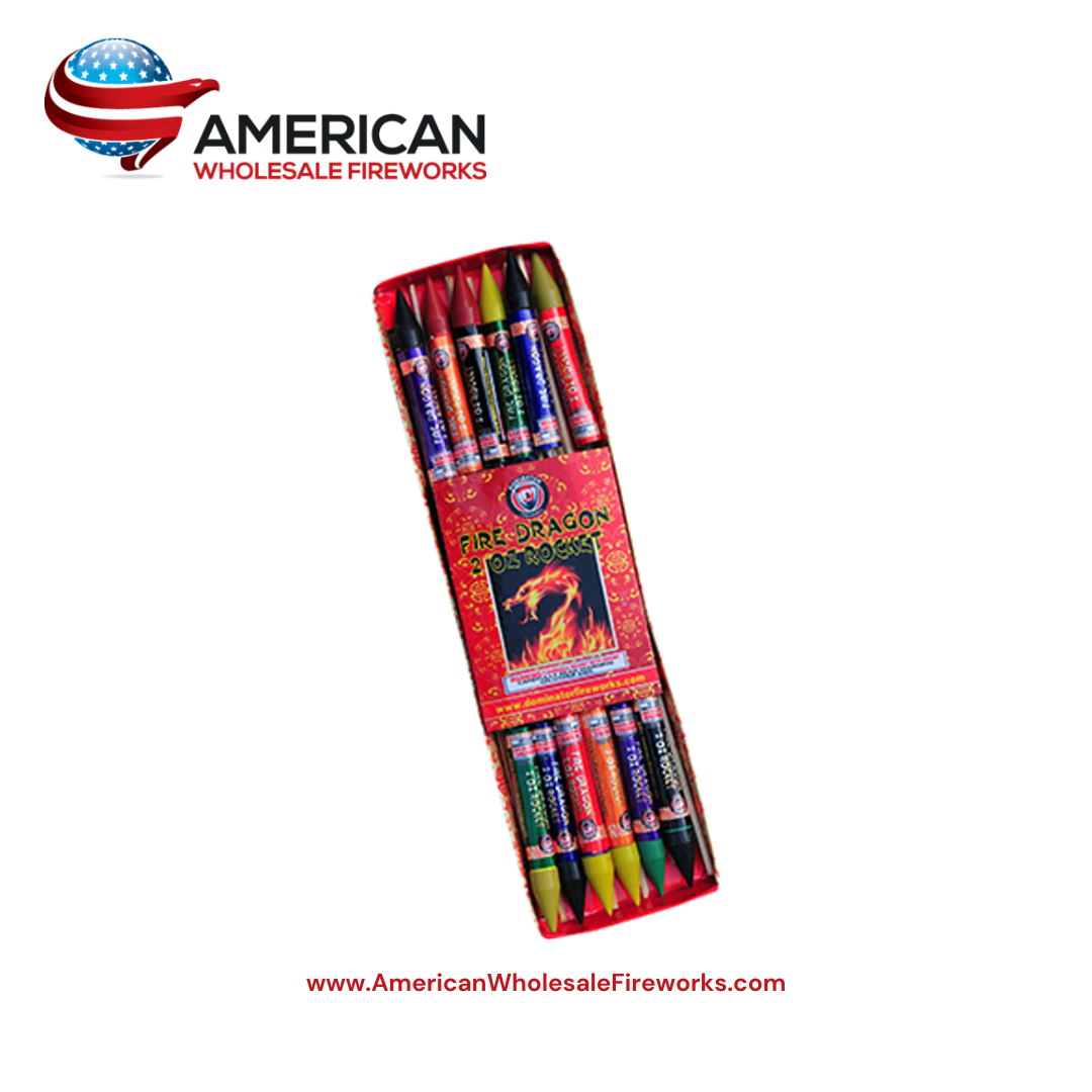 2 oz Fire Dragon Rocket (Link Triad) - Bottle Rocket - Bottle Rocket