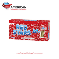 Bottle Sparklers - Red Stars (Pack of 4)