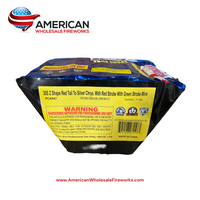 Cake - 30s Z Shape Red Tail To Silver Chrys. With Red Strobe With Green Strobe Mine (WPL25CA30-01-D)