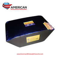 Cake - 81s W Shape Brocade Tail to Brocade Crown w/ Red and Blue