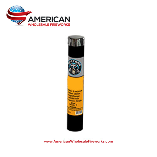 Comet - 30mm Purple Light Bead w/ Green Glitters