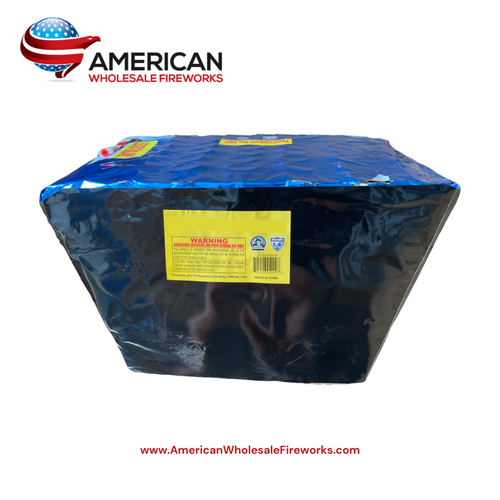 Cake - 49s Fan Shape Red Blue Mine With White Strobe Mine