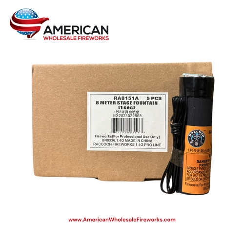 Stage Fountain - 1 Sec 8 Meter (Sleeve of 5)