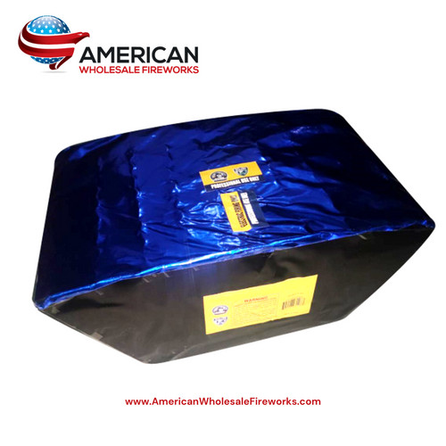 Cake - 100s X Shape Red Tail & Silver Whirl & Green Strobe Mine (WPL20CA100-03-A)