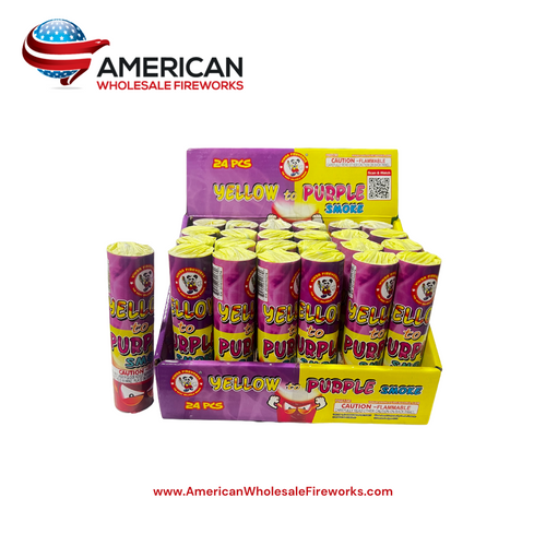 Color Changing Smoke - Yellow to Purple (Single)