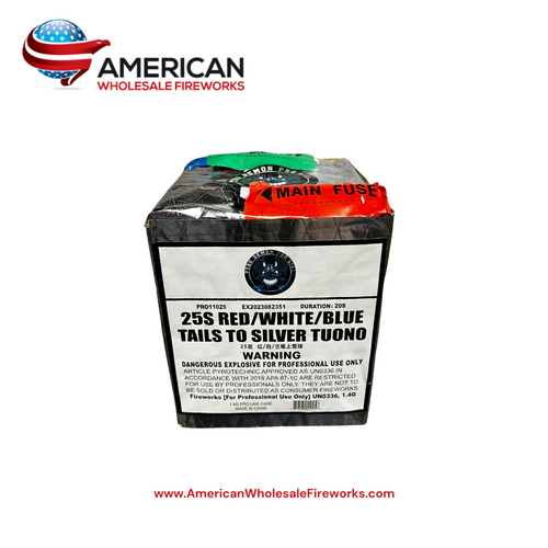 Cake - 25s R/W/B Tails to Silver Thunder