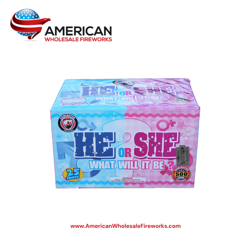 Gender Reveal - He or She, What Will It Be? (Blue Star)